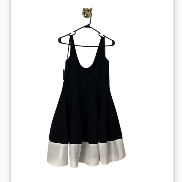 Rene by Rene Ruiz Color Block Satin cocktail mini dress size 8 - Picture 4 of 10